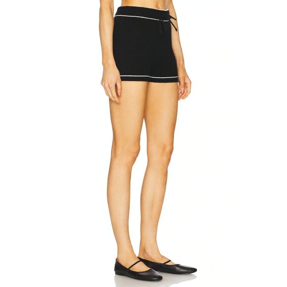 GIGI C Danica Shorts Black Knit Wool - Picture 2 of 5
